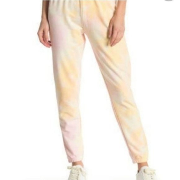 Wildfox Tie Die Sweatpants With Stretchy Waistband - Picture 1 of 8